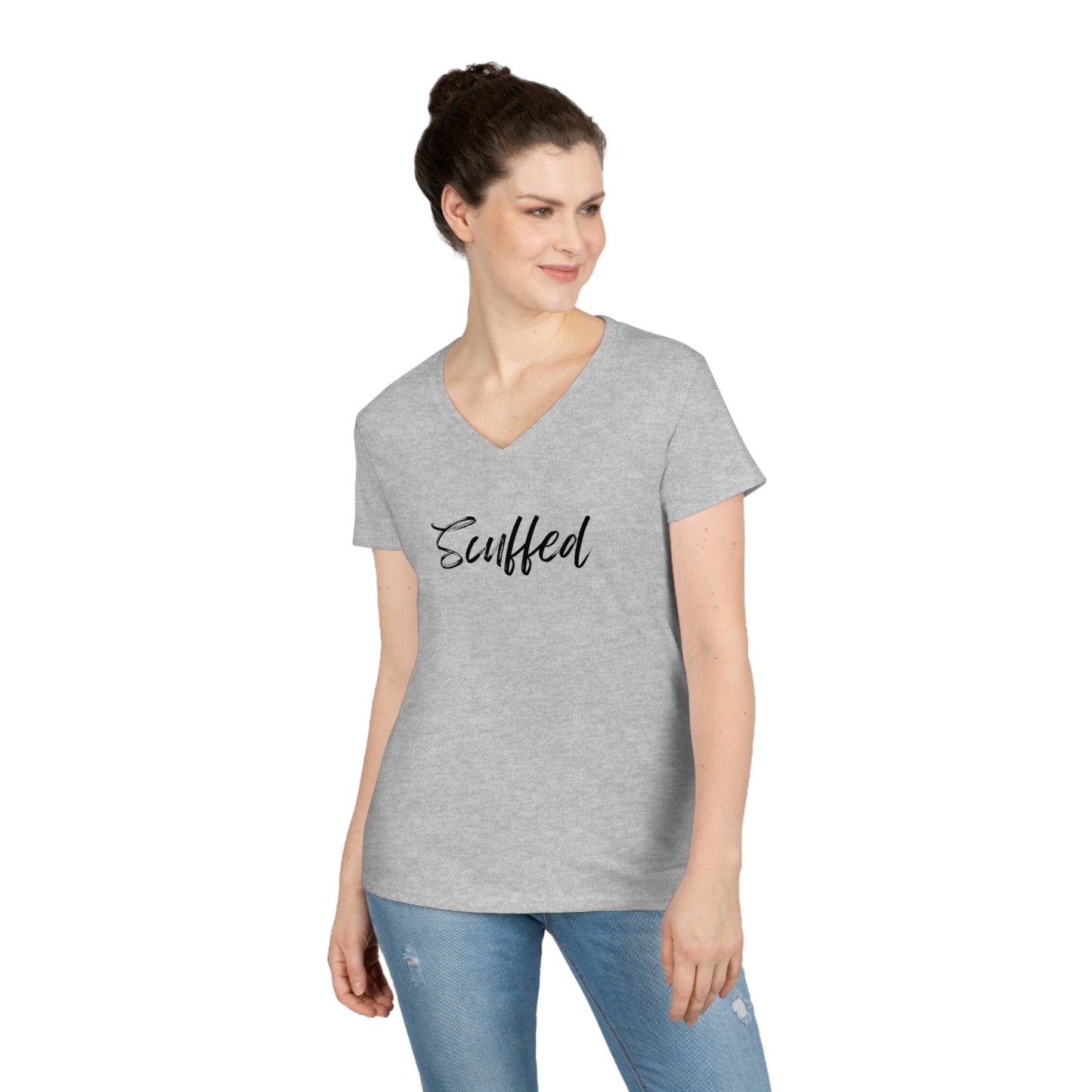 Scuffed Ladies' V-Neck T-Shirt