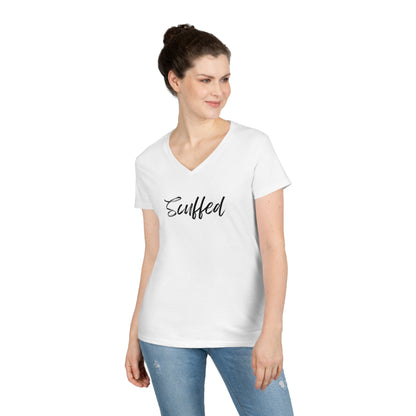 Scuffed Ladies' V-Neck T-Shirt