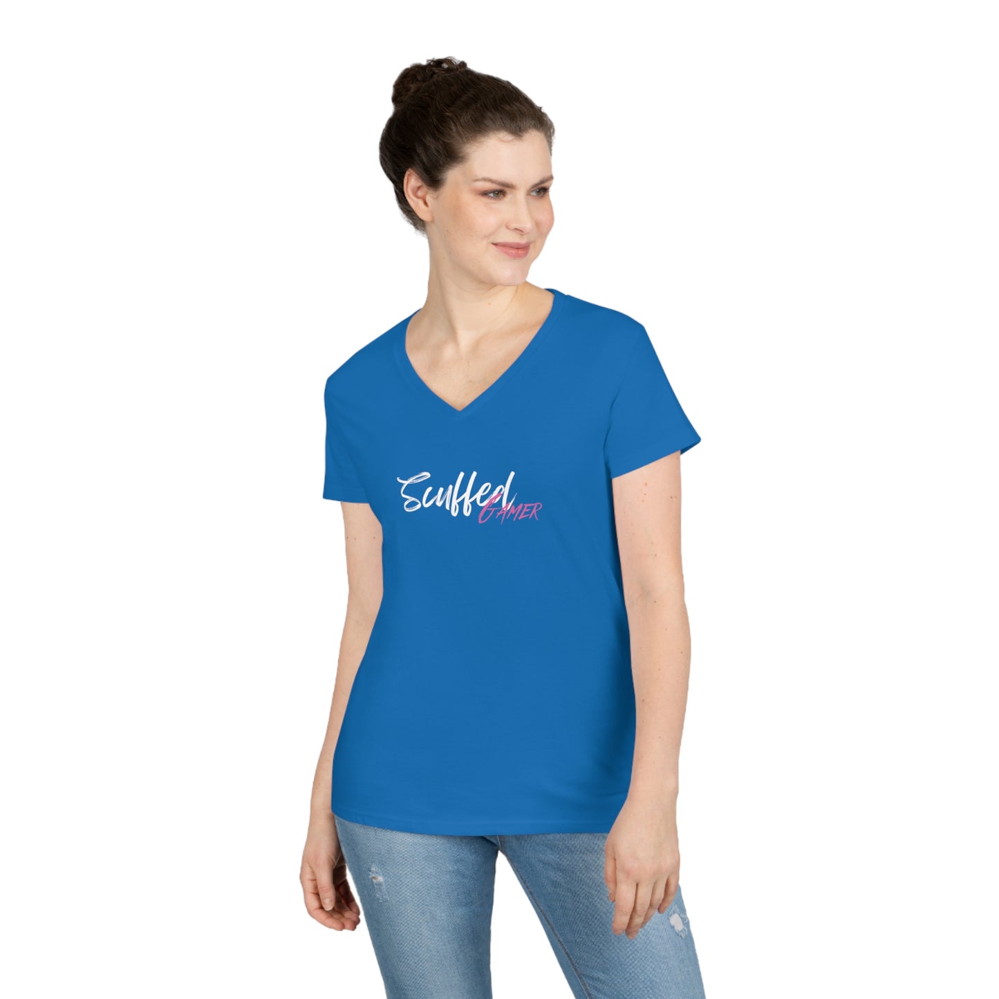 Scuffed Gamer Ladies' V-Neck T-Shirt