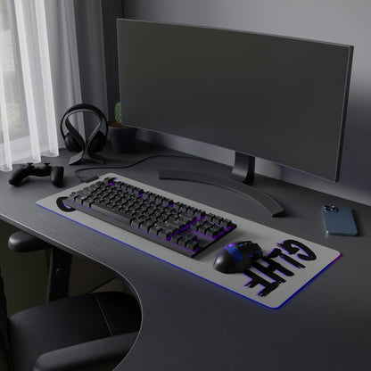 PURPLE GLHF LED Gaming Mouse Pad