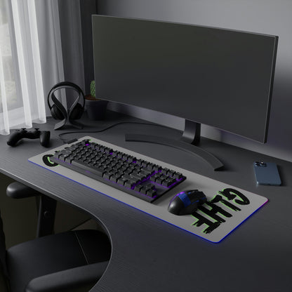 GREEN GLHF LED Gaming Mouse Pad