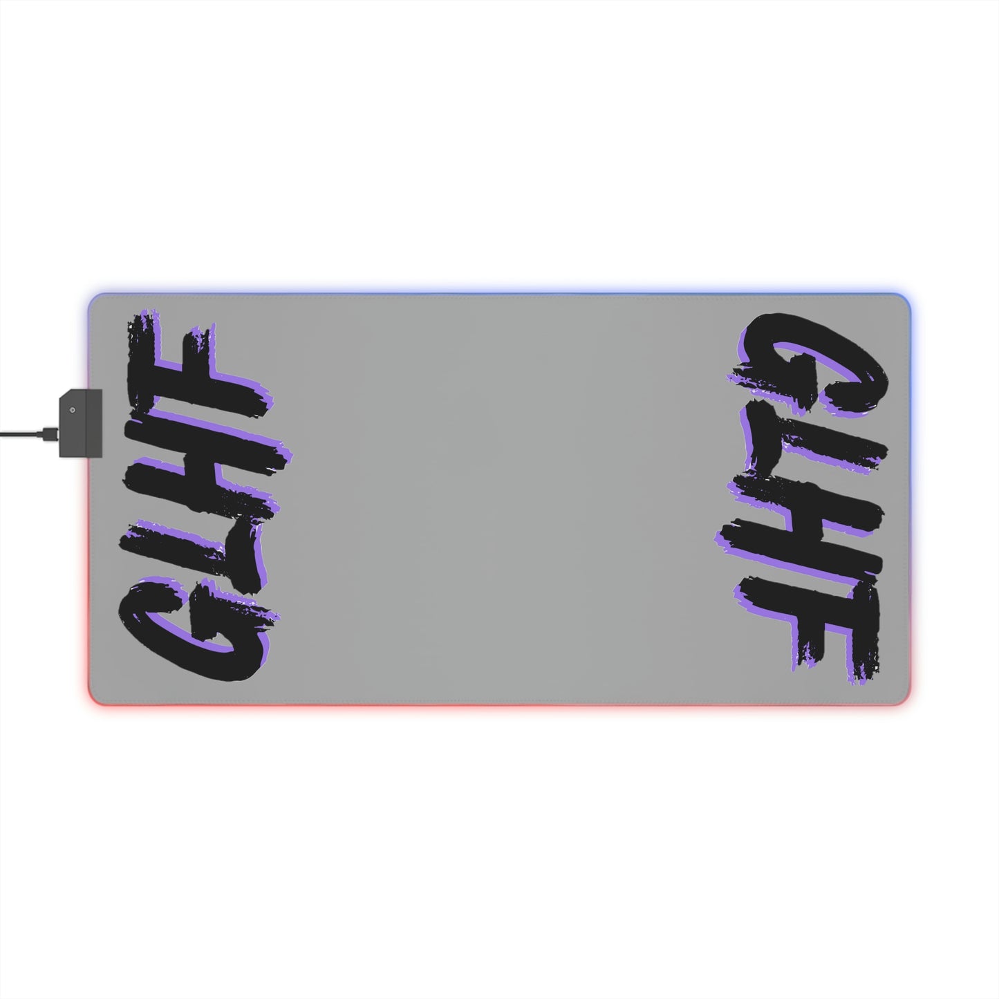 PURPLE GLHF LED Gaming Mouse Pad