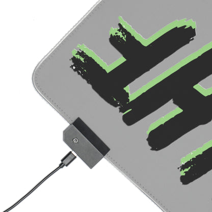 GREEN GLHF LED Gaming Mouse Pad