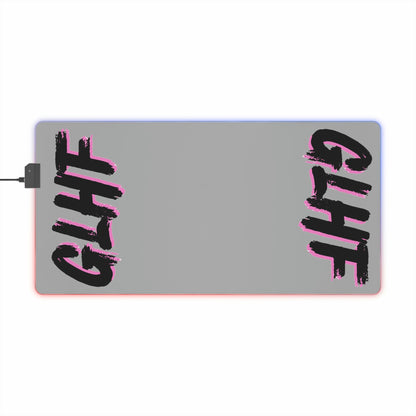PINK GLHF LED Gaming Mouse Pad