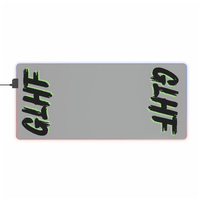 GREEN GLHF LED Gaming Mouse Pad