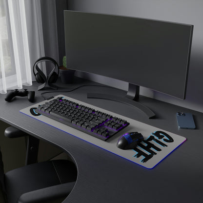 BLUE GLHF LED Gaming Mouse Pad