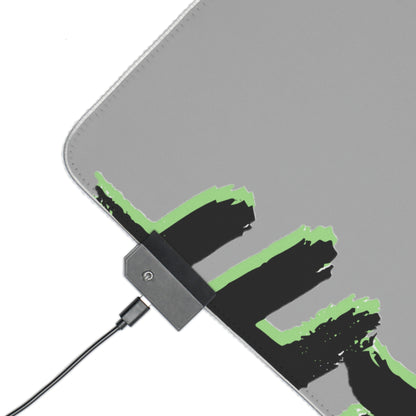 GREEN GLHF LED Gaming Mouse Pad