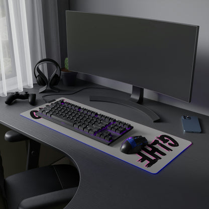 PINK GLHF LED Gaming Mouse Pad
