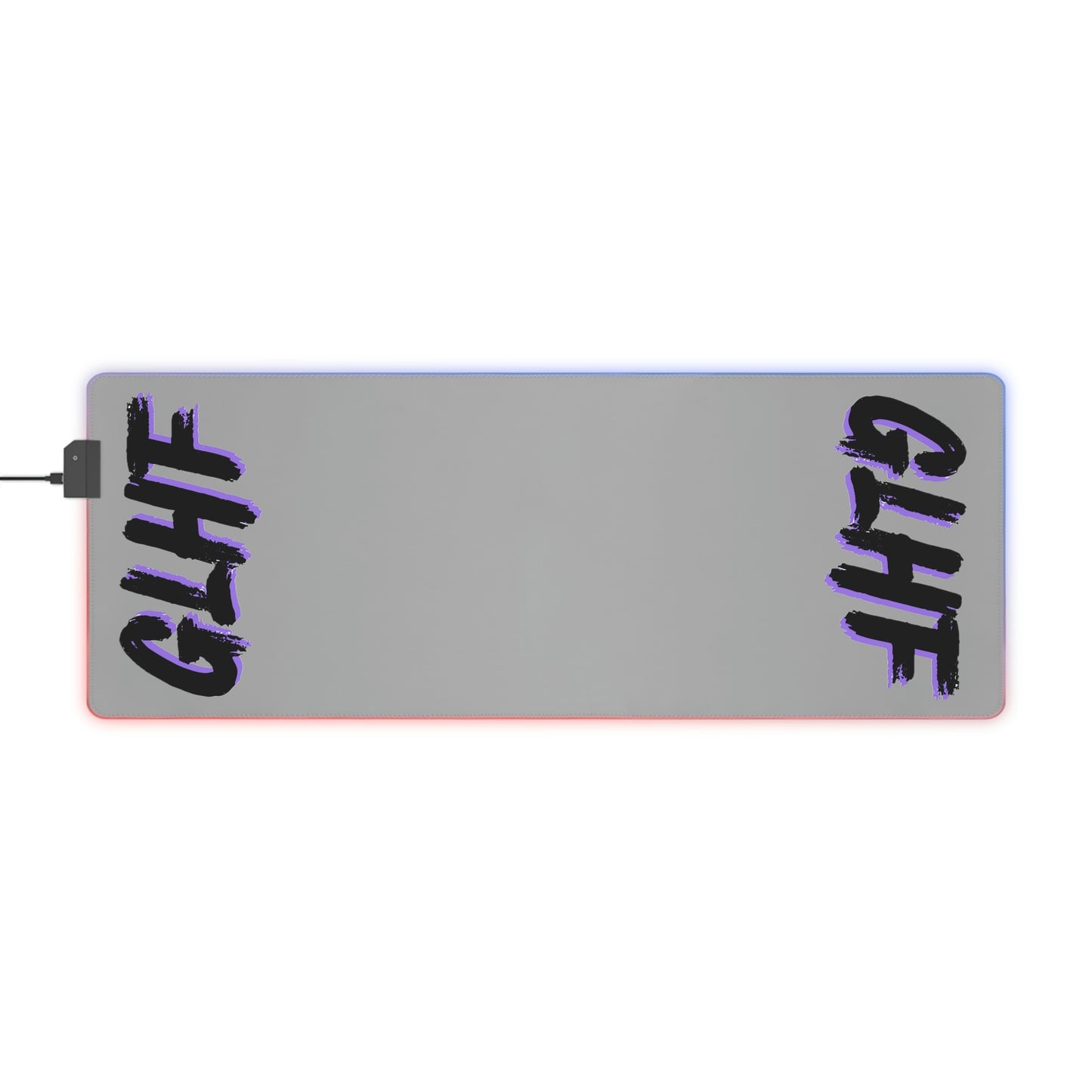 PURPLE GLHF LED Gaming Mouse Pad