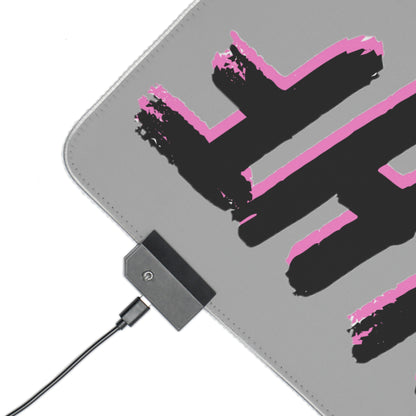 PINK GLHF LED Gaming Mouse Pad