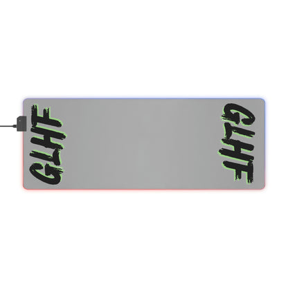 GREEN GLHF LED Gaming Mouse Pad