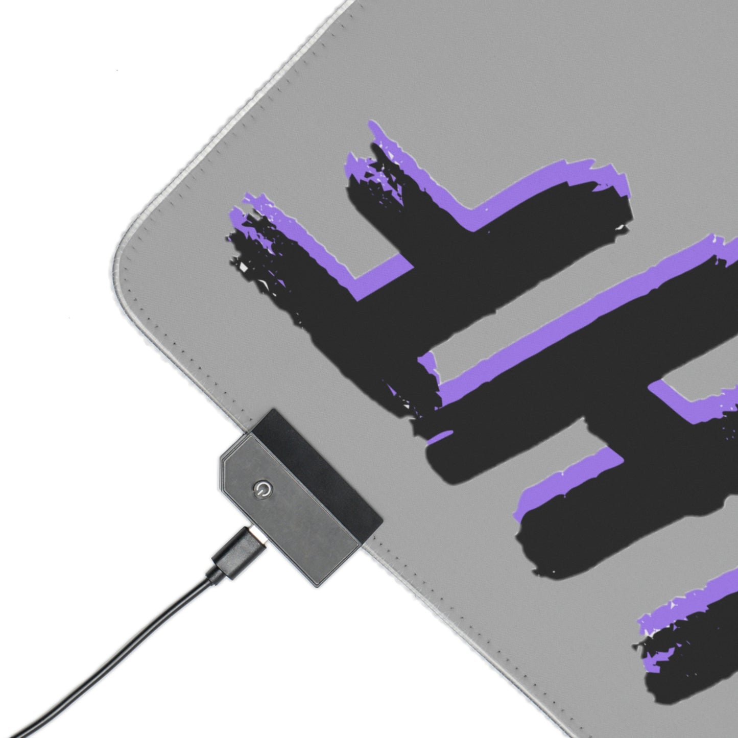 PURPLE GLHF LED Gaming Mouse Pad