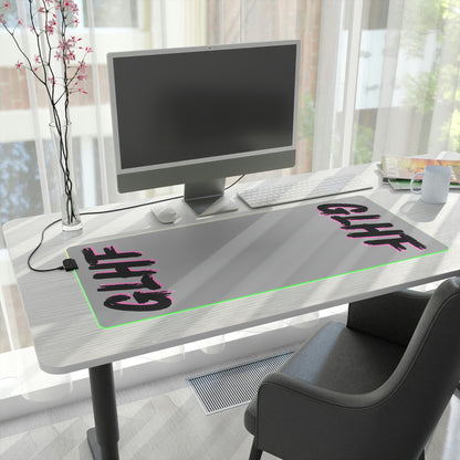 PINK GLHF LED Gaming Mouse Pad