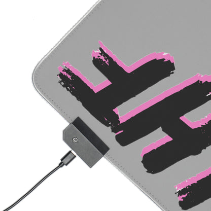 PINK GLHF LED Gaming Mouse Pad