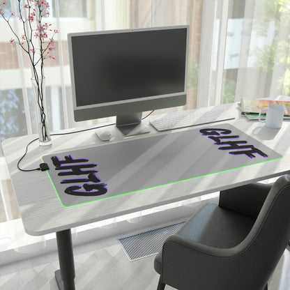 PURPLE GLHF LED Gaming Mouse Pad
