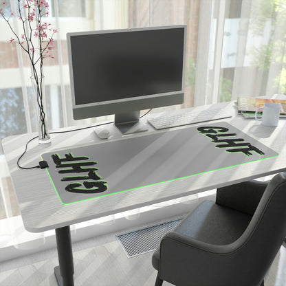 GREEN GLHF LED Gaming Mouse Pad