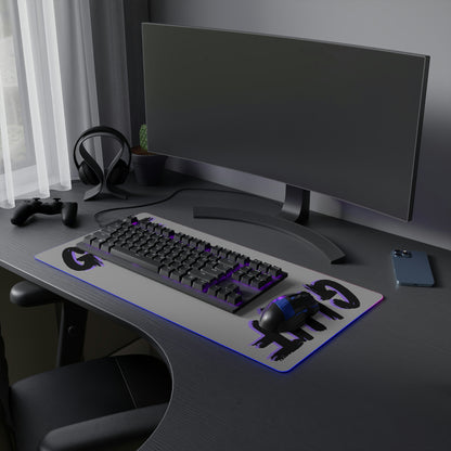 PURPLE GLHF LED Gaming Mouse Pad