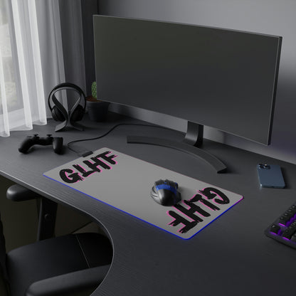 PINK GLHF LED Gaming Mouse Pad