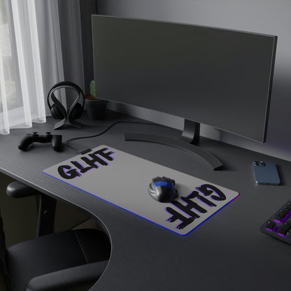 PURPLE GLHF LED Gaming Mouse Pad